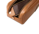 MARLOW DOPP KIT - APPLE LEATHER