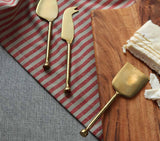 CHEESE KNIFE SET OF 3 - GOLD