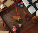 CHRISTMAS ORNAMENTS SET OF 3