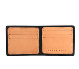 BLACK leather wallets