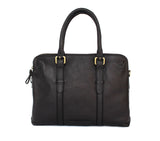 Dual Zip Laptop Bag Leather