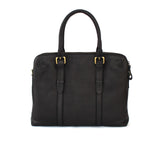 Dual Zip Laptop Bag Leather