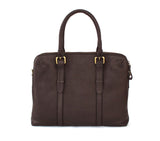 Dual Zip Laptop Bag Leather