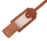 leather luggage labels