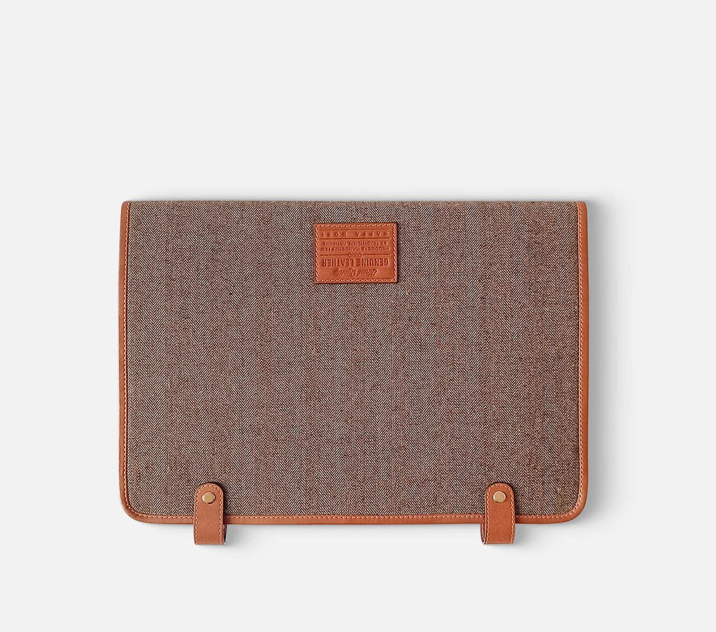 FOLDAWAY HERRINGBONE LAPTOP JACKET – Nappa Dori Global