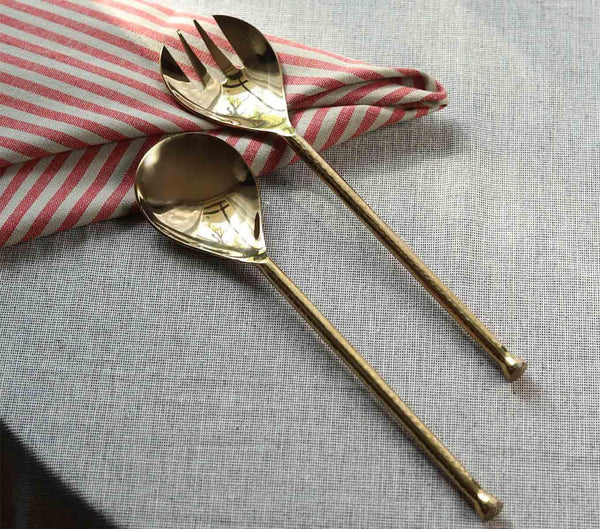 SERVING SPOON SET OF 2 - GOLD