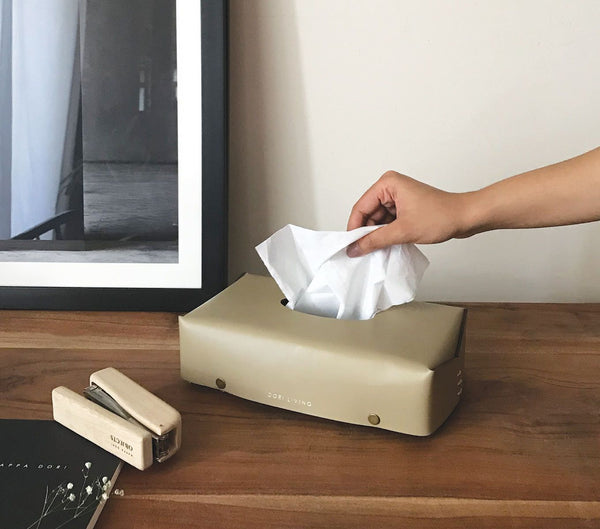 Leather Tissue Box