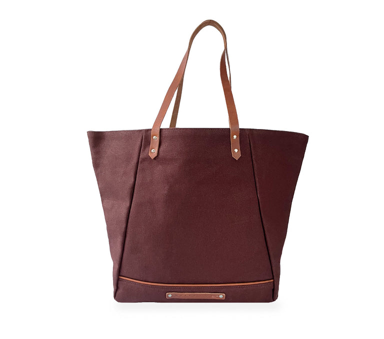 Nappa leather tote bag · Black, Mole Brown, Brown, Leather, Burgundy, Blue  · Accessories