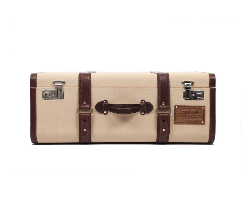 BEIGE canvas trunk